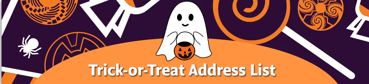 Community Member Halloween Treat List