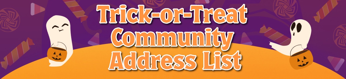 Community Member Halloween Treat List Community Member Halloween Treat List